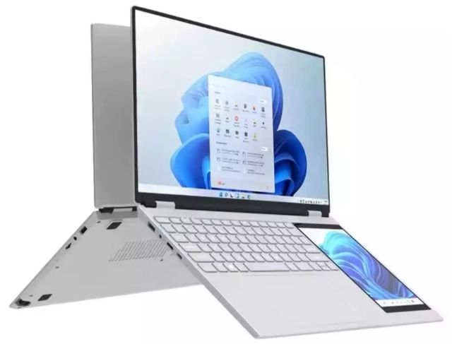 Laptop Dual Screen Murah Taxel: Spek Intel N100, Layar 15 Inch
